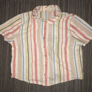 Striped Polo Button Down